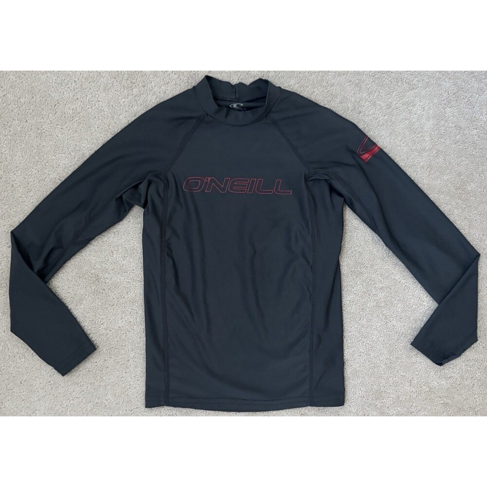 Oneil Basic Skins RashGuard Top Performance Fit Size 12 Gray (See Measurements!)